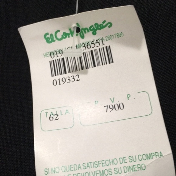 EL Corte Ingles Womens Plus Size 62  (Spain) XXL Solid Black Skirt - Picture 10 of 10